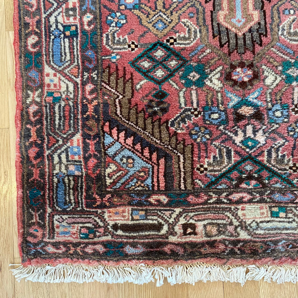 Vintage Rug, 2' 6 x 4' Red