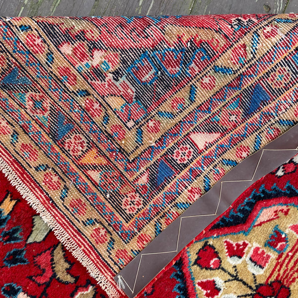 Vintage Rug, 3' 8 x 4' 11 Red