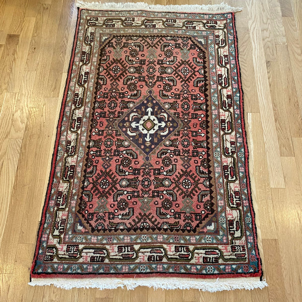 Vintage Rug, 2' 7 x 4' 3 Soft Red