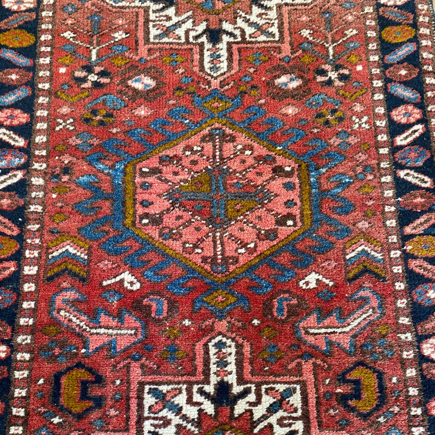 Vintage Rug, 2' 6 x 4' 2 Red