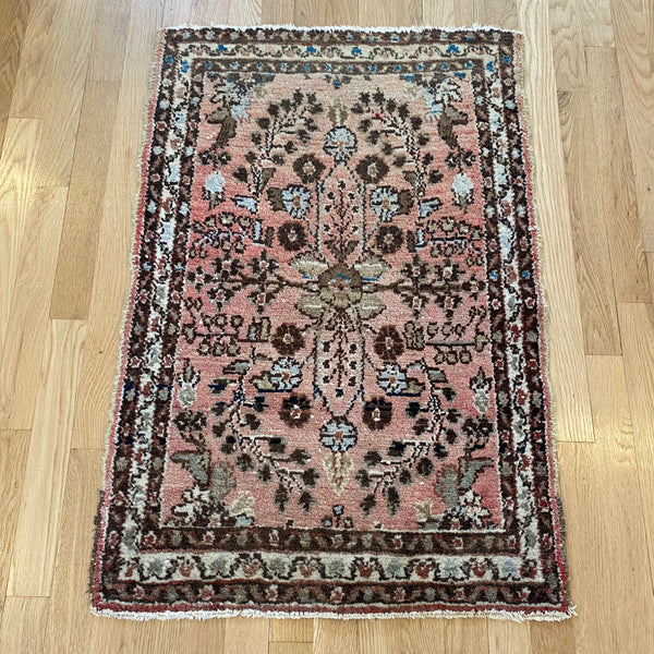 Vintage Rug, 2' 2 x 3' 2 Soft Red