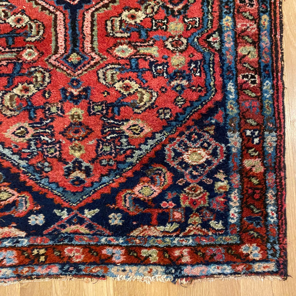 Vintage Rug, 2' 8 x 3' 10 Red