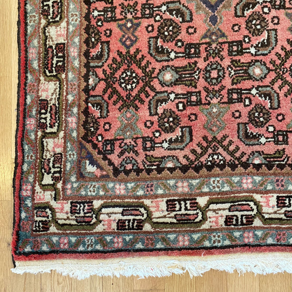 Vintage Rug, 2' 7 x 4' 3 Soft Red