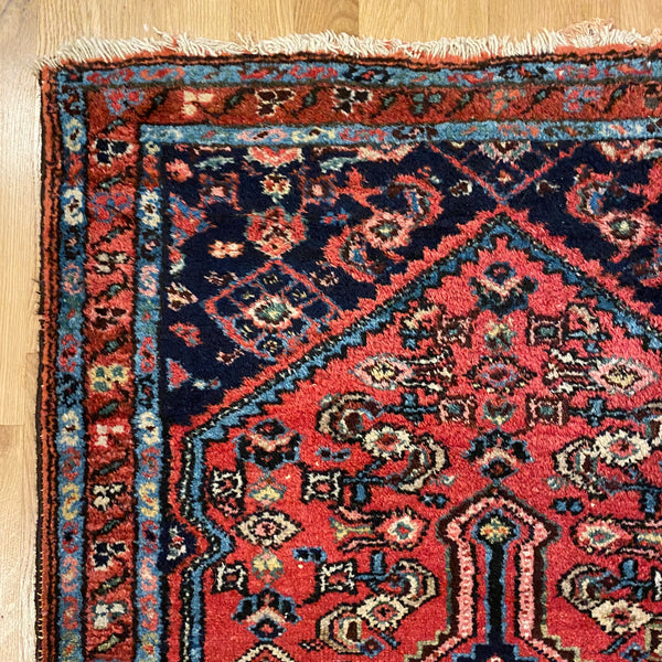 Vintage Rug, 2' 8 x 3' 10 Red