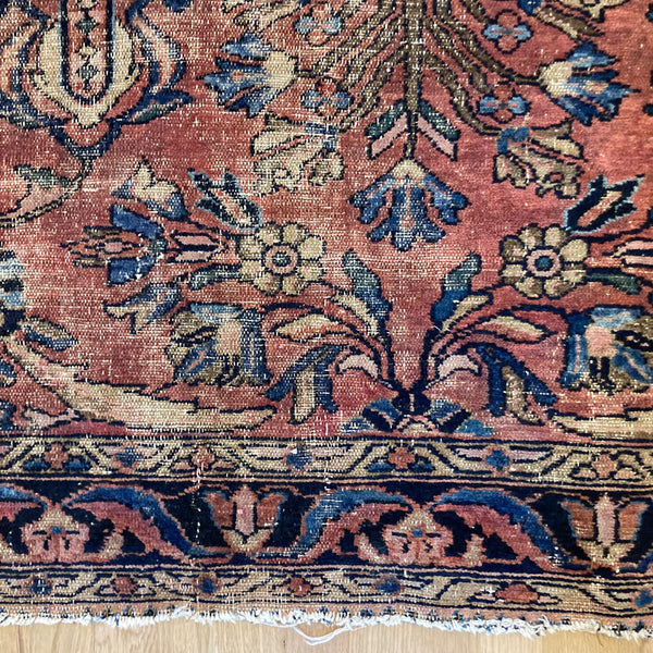 Vintage Rug, 5' 4 x 6' 2 Pink
