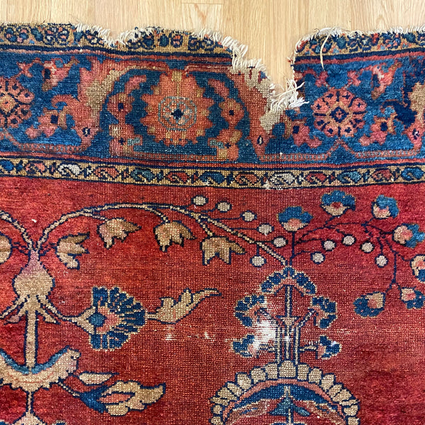 Vintage Rug, 5' x 6' 6 Dark Pink