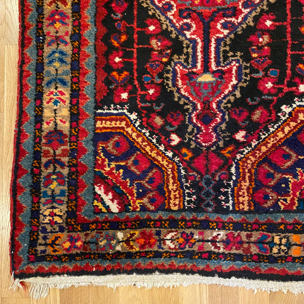 Vintage Rug, 2' 9 x 4' 2 Dark Blue