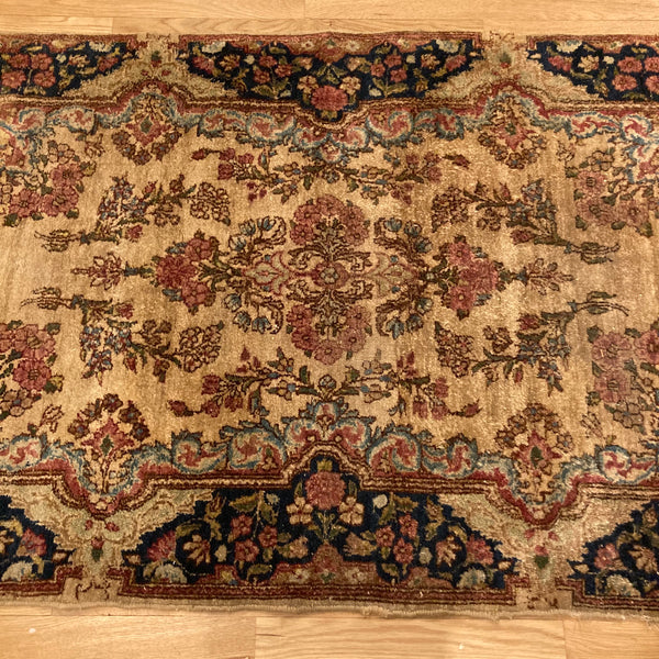 Vintage Rug, 3' 1 x 5' 5 Cream