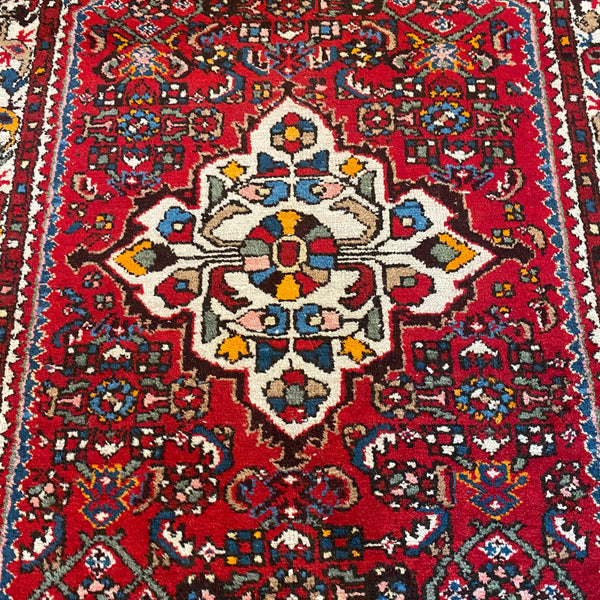 Vintage Rug, 3' 4 x 5' 5 Red