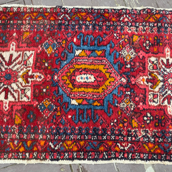 Vintage Rug, 2' 4 x 8' 11 Red