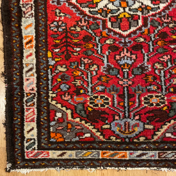 Vintage Rug, 2' 2 x 2' 10 Red