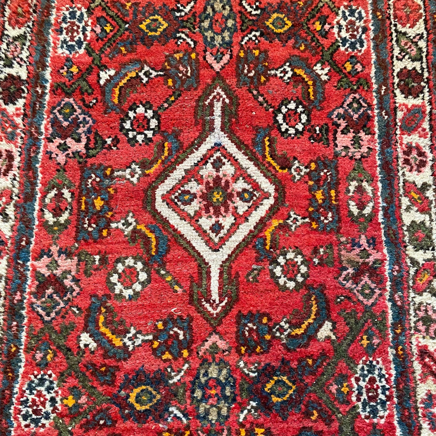 Vintage Rug, 2' 4 x 4' 4 Red