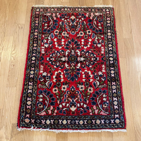 Vintage Rug, 1' 10 x 2' 7 Red