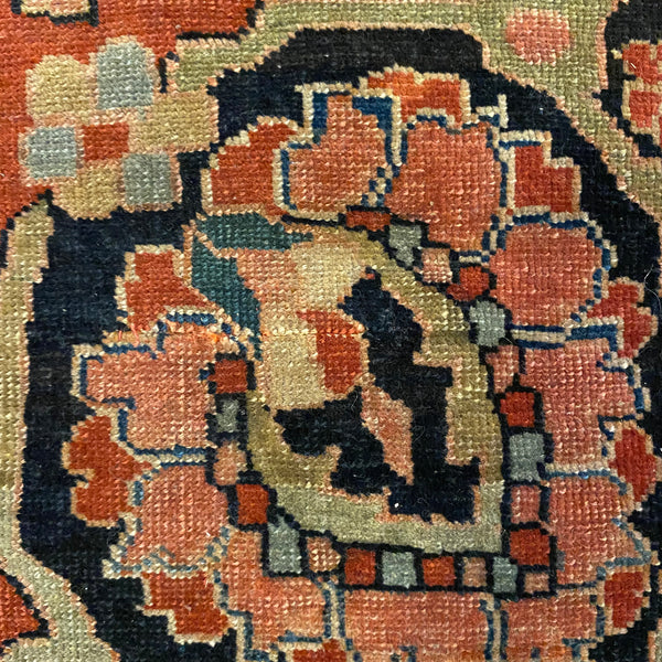 Antique Rug, 3' 6 x 4' 10 Red
