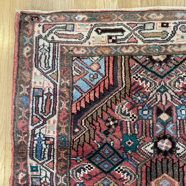 Vintage Rug, 2' 6 x 4' Red