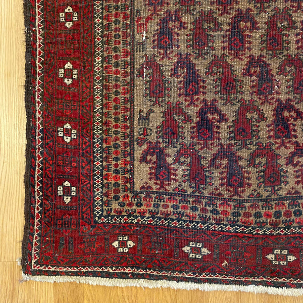 Vintage Rug, 2' 10 x 5' 8 Brown
