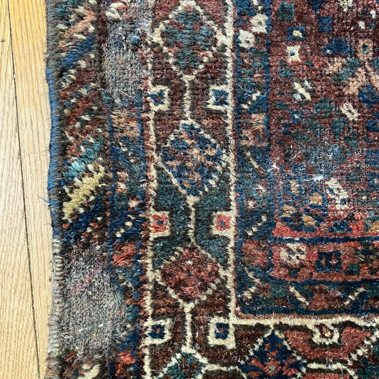 Vintage Rug, 3' 2 x 4' 7 Red Brown