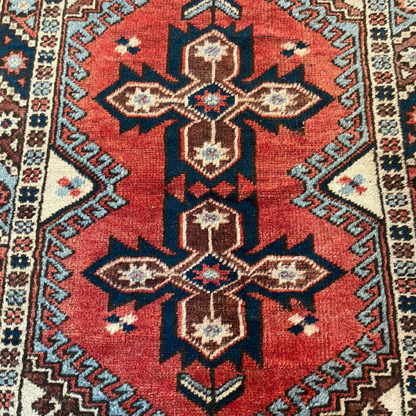 Vintage Rug, 2' 5 x 4' 2 Red