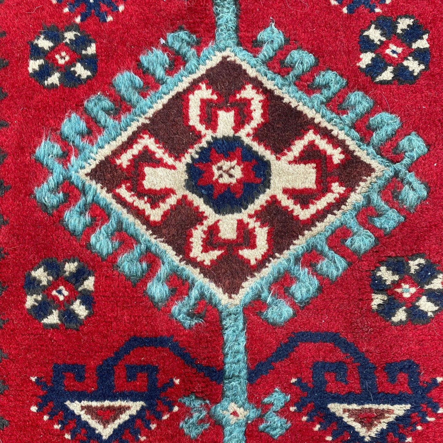 Vintage Rug, 2' 5 x 9' 8 Red