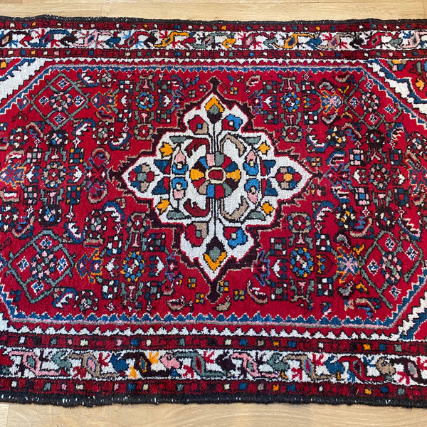 Vintage Rug, 3' 4 x 5' 5 Red