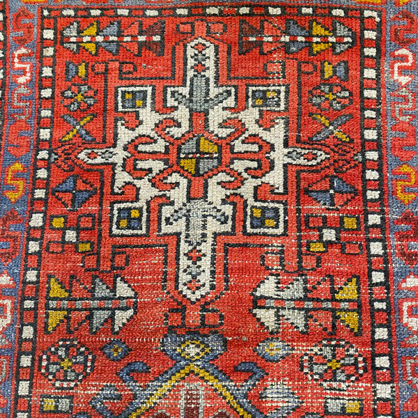 Vintage Rug, 2' 1 x 4' Red