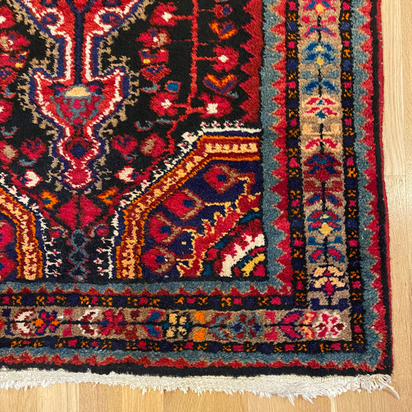 Vintage Rug, 2' 9 x 4' 2 Dark Blue