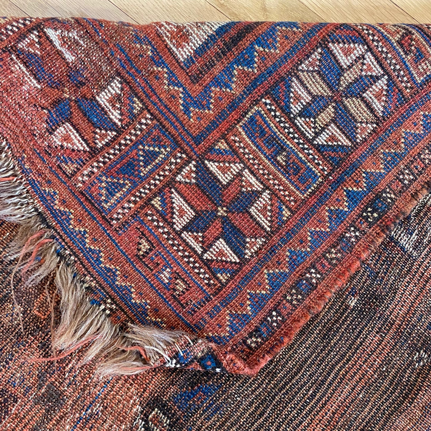 Antique Rug, 4' 8 x 5' 10 Brown