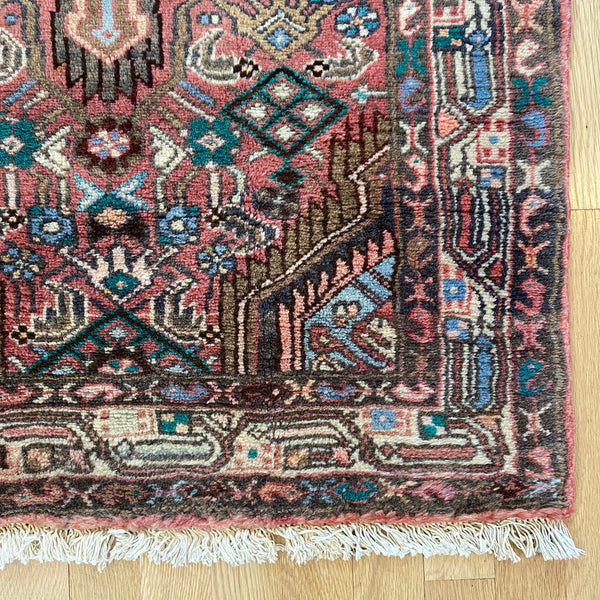 Vintage Rug, 2' 6 x 4' Red