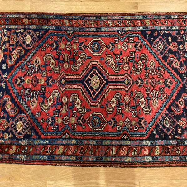 Vintage Rug, 2' 8 x 3' 10 Red