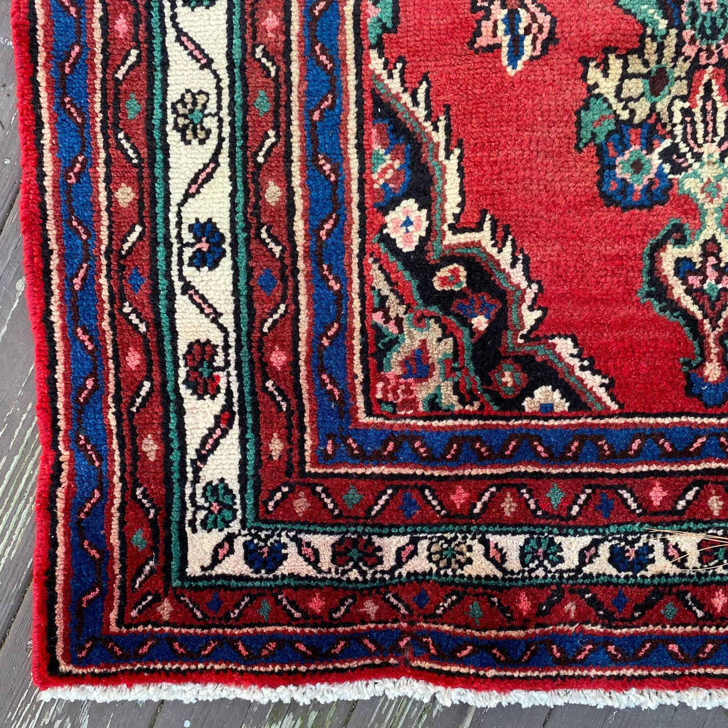 Vintage Rug, 3' 8 x 9' 4 Red