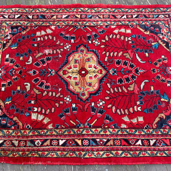 Vintage Rug, 3' 8 x 4' 11 Red