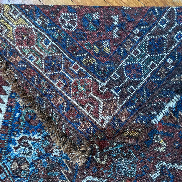 Vintage Rug, 3' 2 x 4' 7 Red Brown