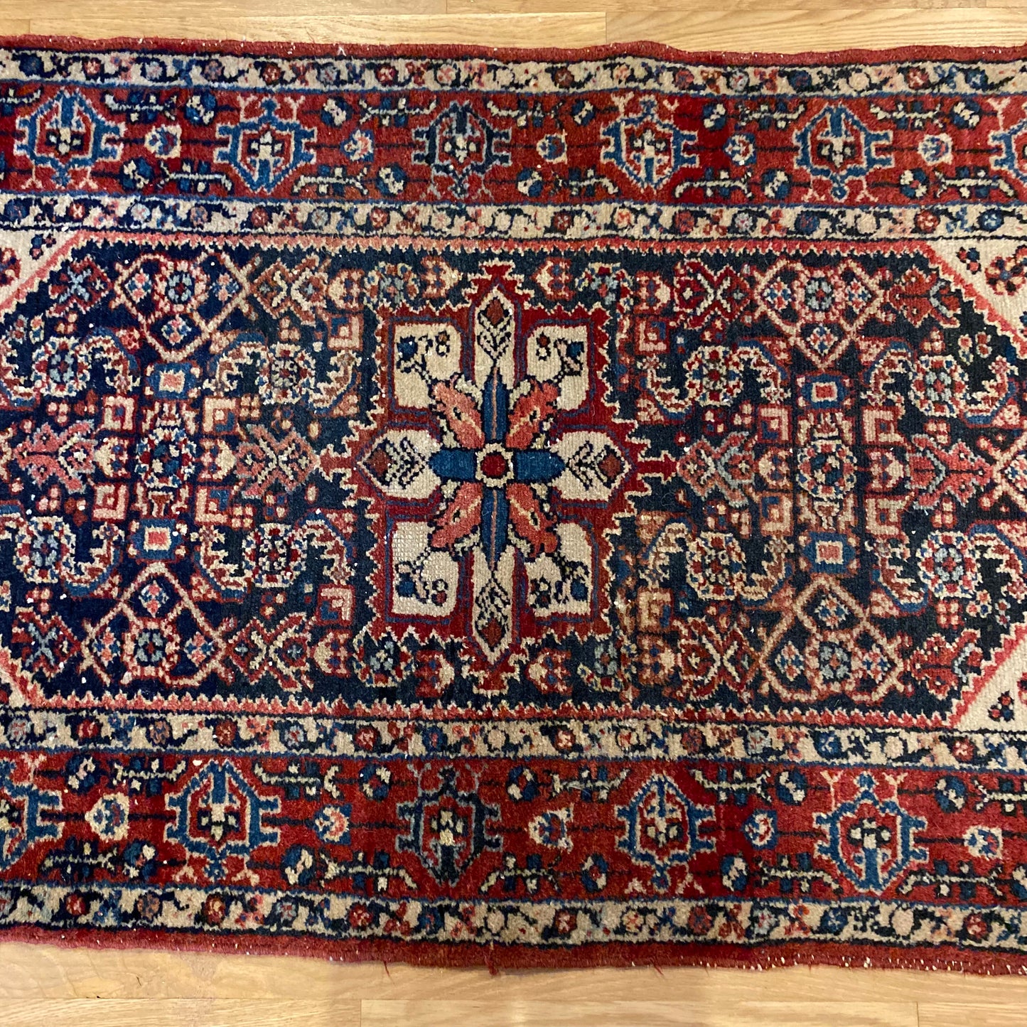 Vintage Rug, 2' 6 x 4' 2 Blue