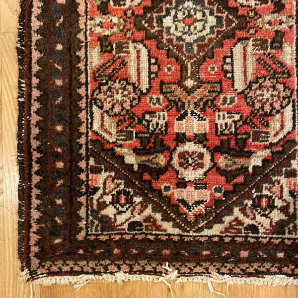 Vintage Rug, 1' 9 x 2' 10 Red