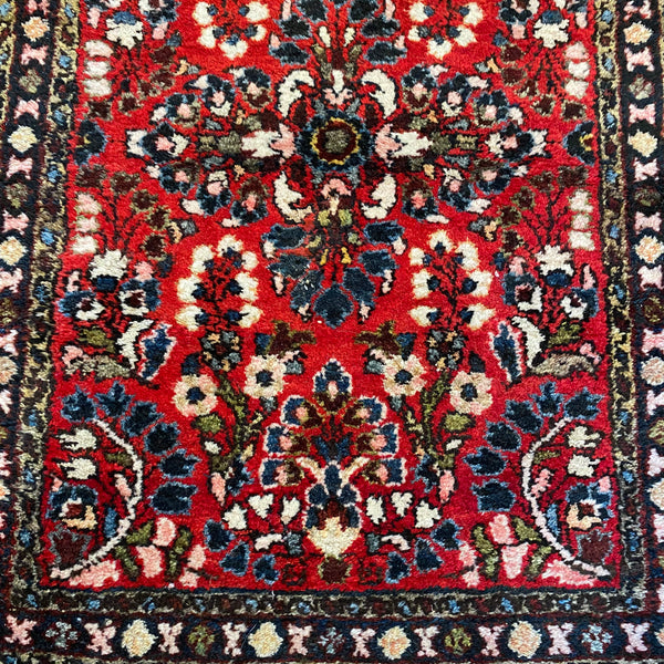 Vintage Rug, 1' 10 x 2' 7 Red