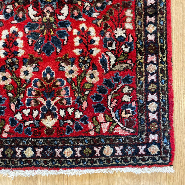 Vintage Rug, 1' 10 x 2' 7 Red