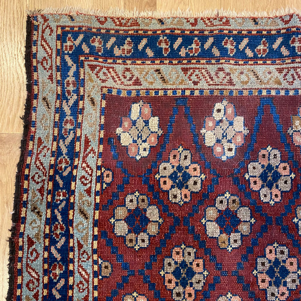 Antique Rug, 2' 11 x 4' 1 Red