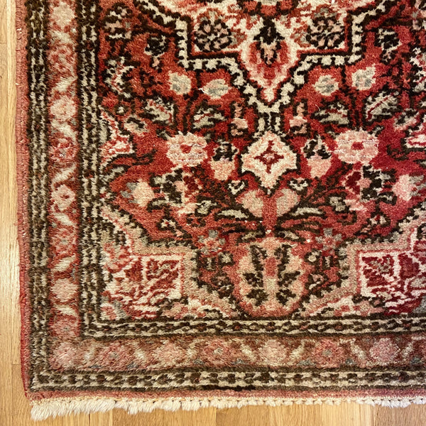 Vintage Rug, 1' 10 x 3' Soft Red