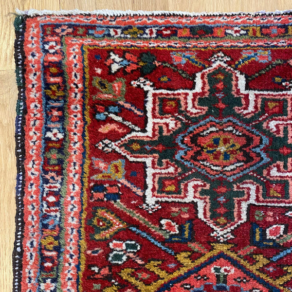 Vintage Rug, 2' 2 x 2' 10 Red