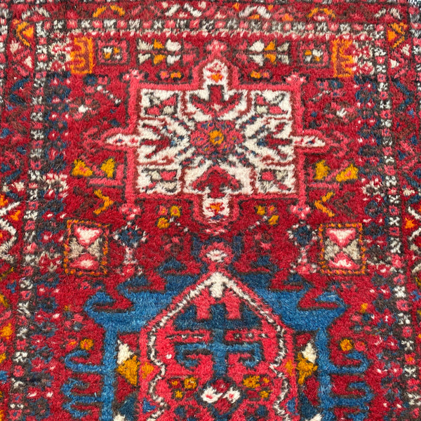 Vintage Rug, 2' 4 x 8' 11 Red