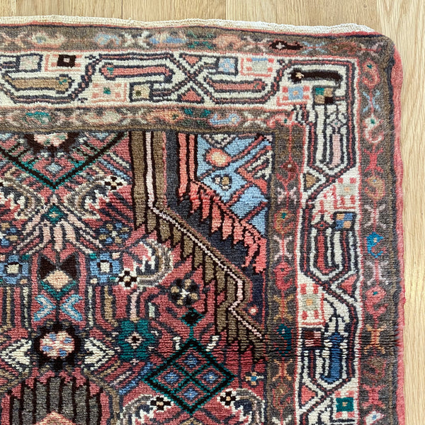 Vintage Rug, 2' 6 x 4' Red