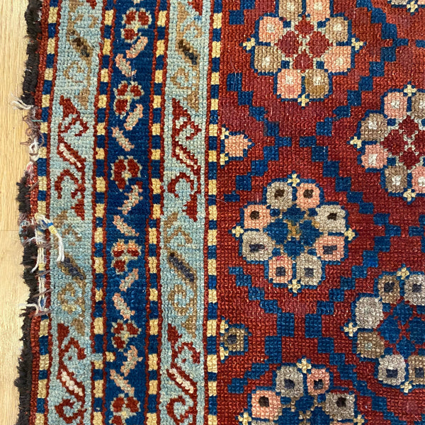 Antique Rug, 2' 11 x 4' 1 Red
