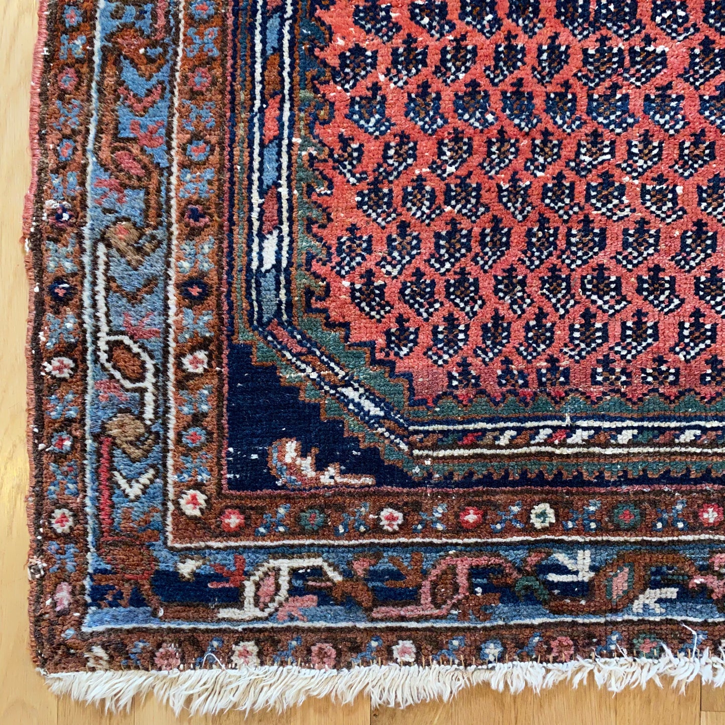 Vintage Rug, 3' 2 x 4' 11 Soft Red Orange