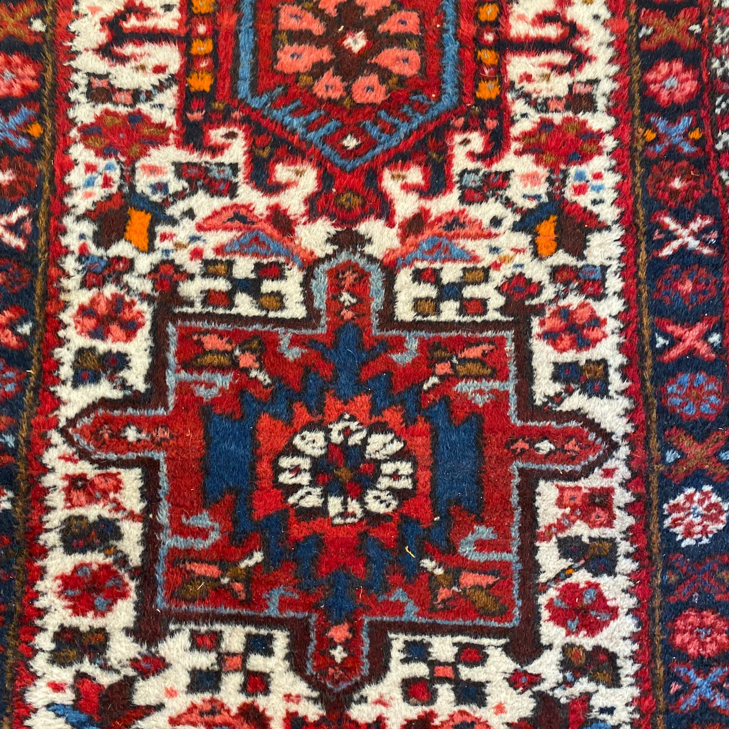 Vintage Rug, 2' 1 x 5' 9 White