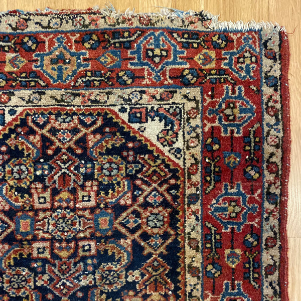 Vintage Rug, 2' 5 x 4' 1 Blue