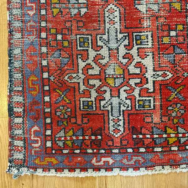 Vintage Rug, 2' 1 x 4' Red
