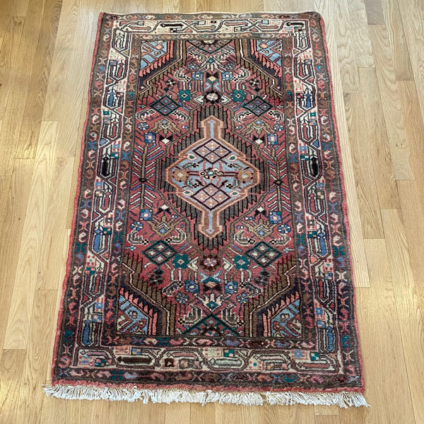Vintage Rug, 2' 6 x 4' Red