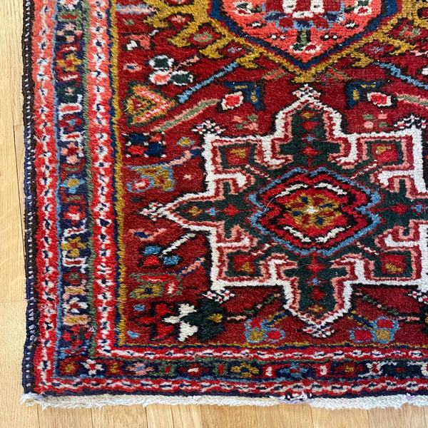 Vintage Rug, 2' 2 x 2' 10 Red