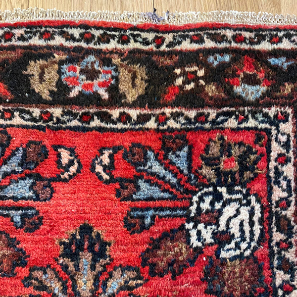 Vintage Rug, 1' 10 x 2' 10 Red