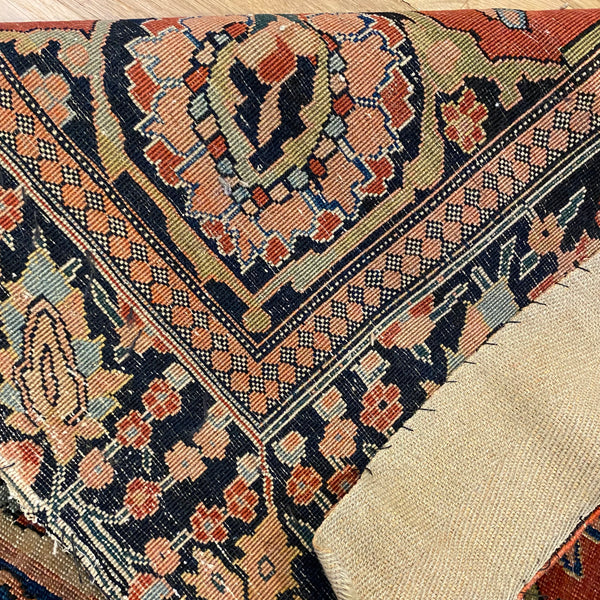 Antique Rug, 3' 6 x 4' 10 Red